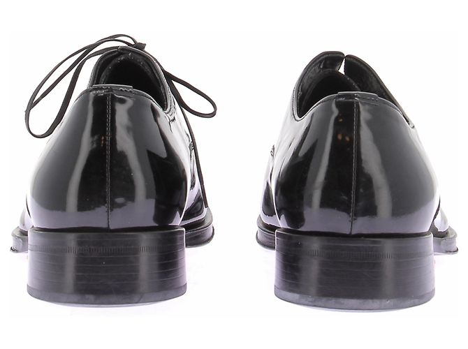 Versace Derby neri in pelle Nero - vista 5