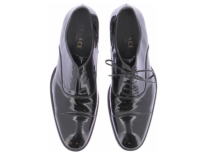 Versace Derby neri in pelle Nero - vista 6