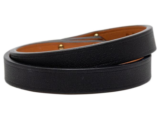 Hermès Bracciale Hermes Kelly Double Tour T2 Nero Rosa - vista 3