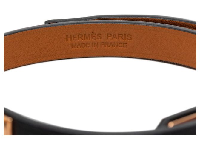 Hermès Bracciale Hermes Kelly Double Tour T2 Nero Rosa - vista 4