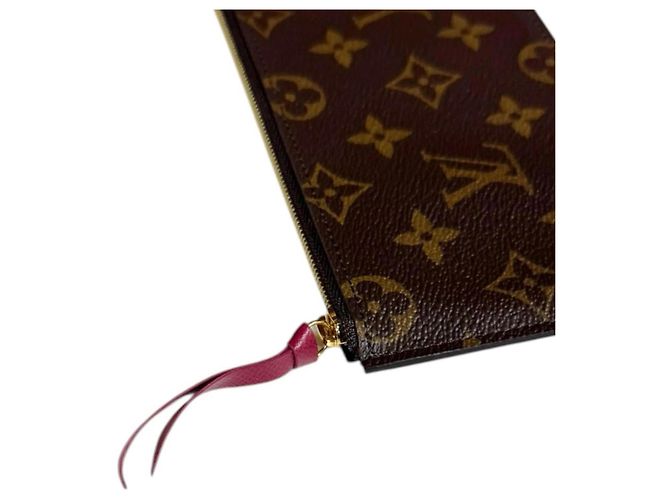 Borsa a Spalla Pochette Felicie Monogram Louis Vuitton Marrone Fuschia - vista 10