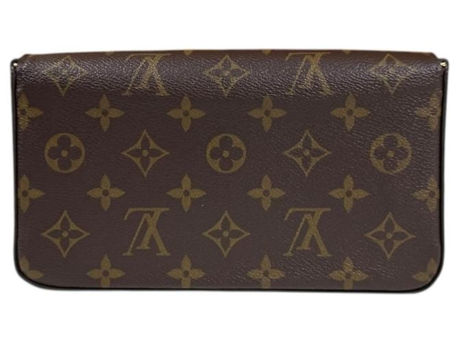 Borsa a Spalla Pochette Felicie Monogram Louis Vuitton Marrone Fuschia - vista 3