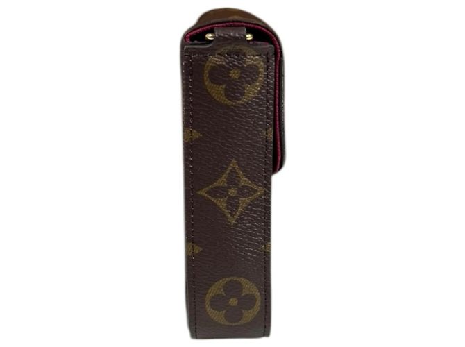 Borsa a Spalla Pochette Felicie Monogram Louis Vuitton Marrone Fuschia - vista 4