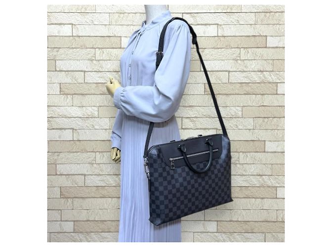 Malette Louis Vuitton Damier Graphite Marron Noir - vue 2