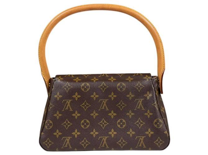 Borsa a mano Mini Looping Monogram Louis Vuitton Marrone - vista 3