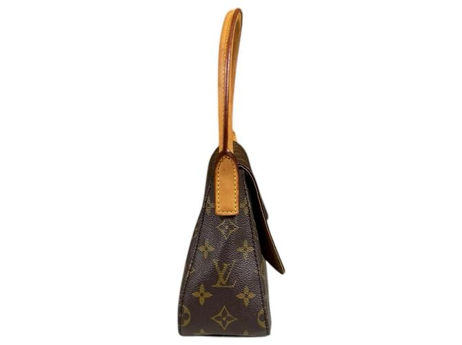 Borsa a mano Mini Looping Monogram Louis Vuitton Marrone - vista 4