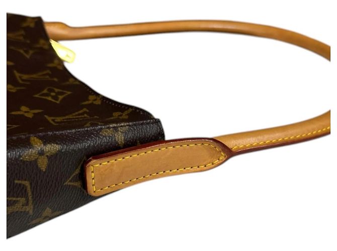 Bolso de Hombro Looping MM Monograma Louis Vuitton Castaño - vista 12