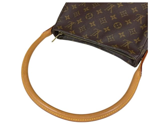 Bolso de Hombro Looping MM Monograma Louis Vuitton Castaño - vista 14