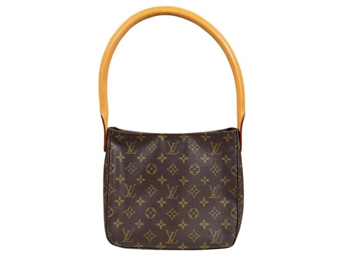 Bolso de Hombro Looping MM Monograma Louis Vuitton Castaño - vista 3