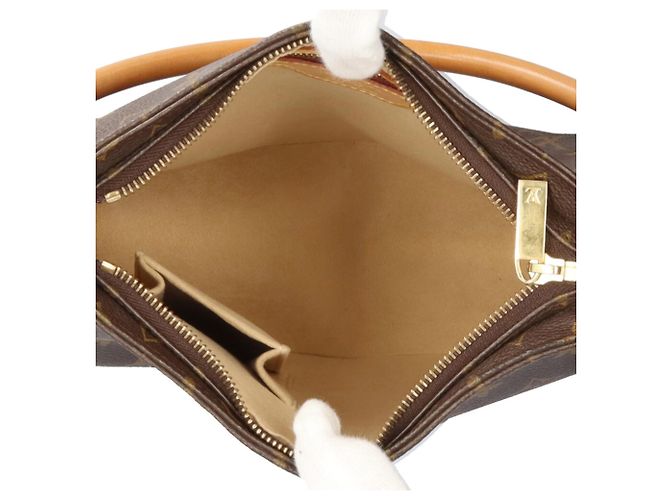 Bolso de Hombro Looping MM Monograma Louis Vuitton Castaño - vista 6