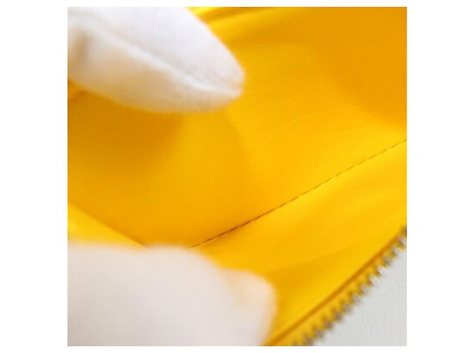 Billetera Tri-Fold Louis Vuitton Gris Amarillo - vista 10