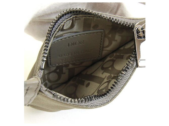 Monedero khaki Christian Dior Caqui - vista 3
