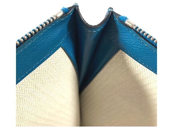 Borsa Clutch Blu Hermès - vista 12