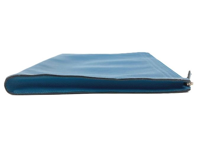 Borsa Clutch Blu Hermès - vista 3