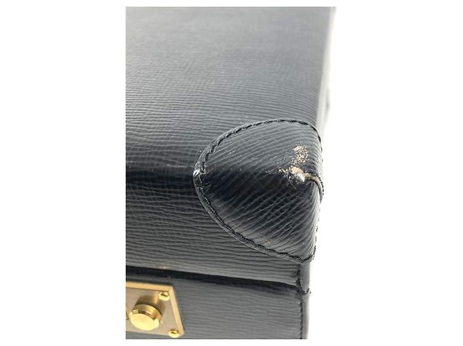 Valigetta Attache Anagramma Logo Vintage Loewe Nero - vista 10