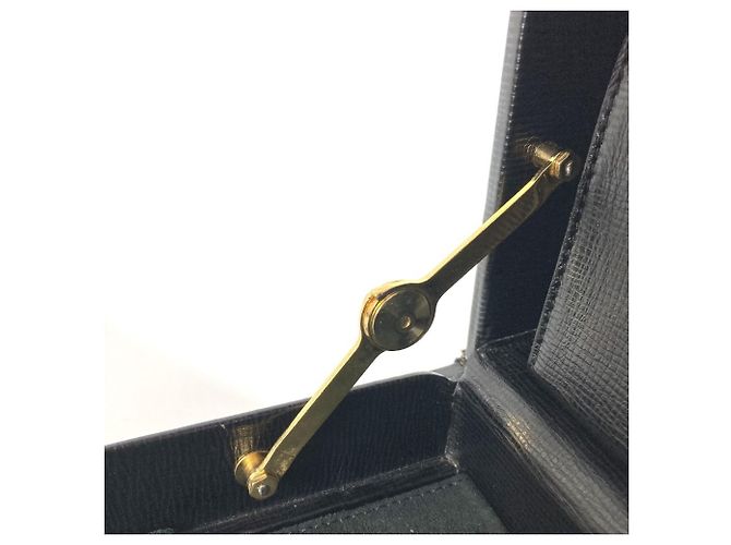 Valigetta Attache Anagramma Logo Vintage Loewe Nero - vista 15