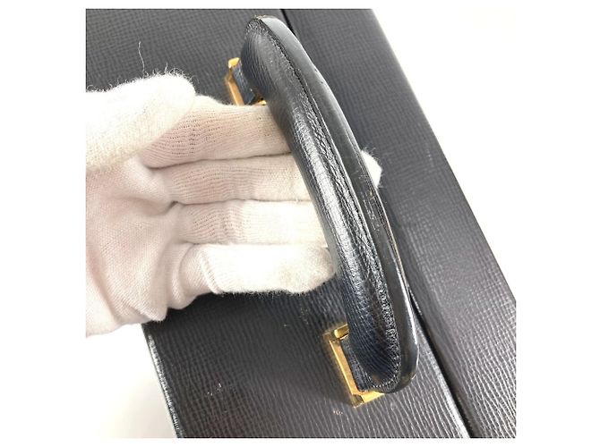 Valigetta Attache Anagramma Logo Vintage Loewe Nero - vista 18