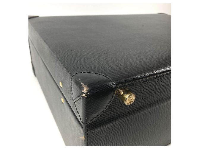 Valigetta Attache Anagramma Logo Vintage Loewe Nero - vista 8