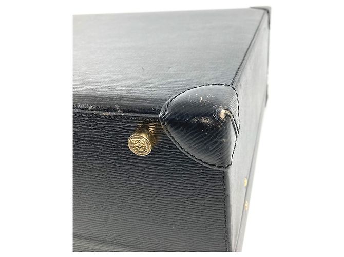 Valigetta Attache Anagramma Logo Vintage Loewe Nero - vista 9