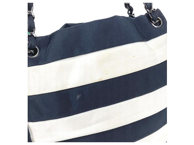 Chanel 2.55 Hardware Border Shoulder Bag Black White - view 11