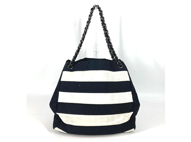 Chanel 2.55 Hardware Border Shoulder Bag Black White - view 2