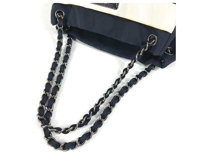 Chanel 2.55 Hardware Border Shoulder Bag Black White - view 8