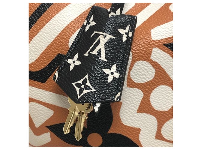 Speedy Borsa Bandoulière 25 Monogram Gigante Louis Vuitton Marrone Bianco - vista 15