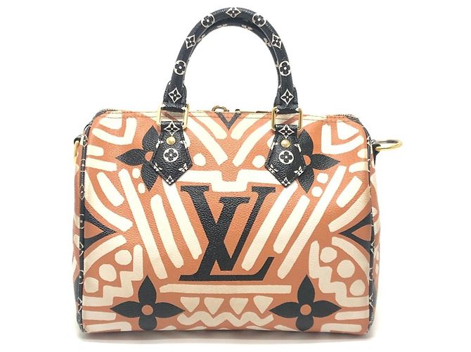 Speedy Borsa Bandoulière 25 Monogram Gigante Louis Vuitton Marrone Bianco - vista 2