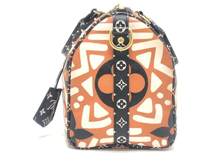 Speedy Borsa Bandoulière 25 Monogram Gigante Louis Vuitton Marrone Bianco - vista 3