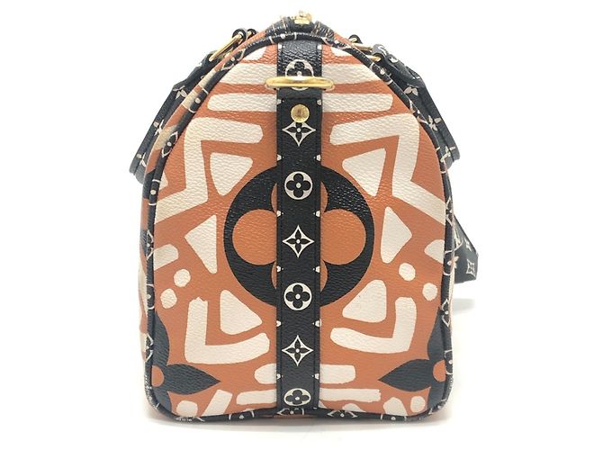 Speedy Borsa Bandoulière 25 Monogram Gigante Louis Vuitton Marrone Bianco - vista 4