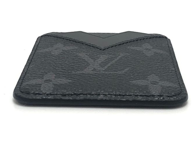 Louis Vuitton Monogram Eclipse Business Card Case Black - view 3