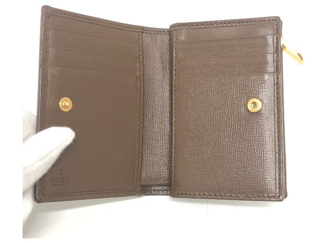 Billetera bi-fold Gucci GG Supreme marrón Castaño - vista 10