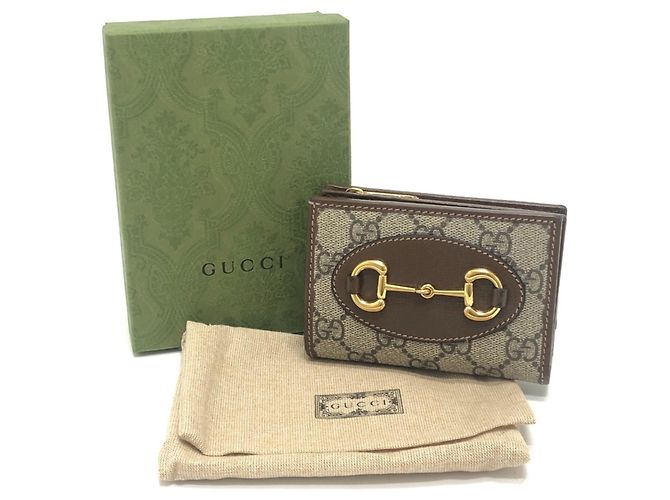 Billetera bi-fold Gucci GG Supreme marrón Castaño - vista 16