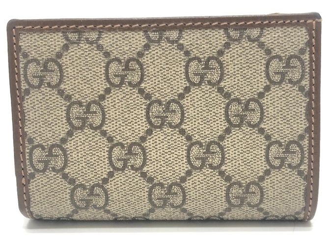 Billetera bi-fold Gucci GG Supreme marrón Castaño - vista 2
