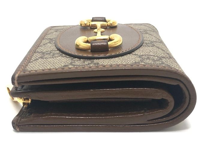 Billetera bi-fold Gucci GG Supreme marrón Castaño - vista 3