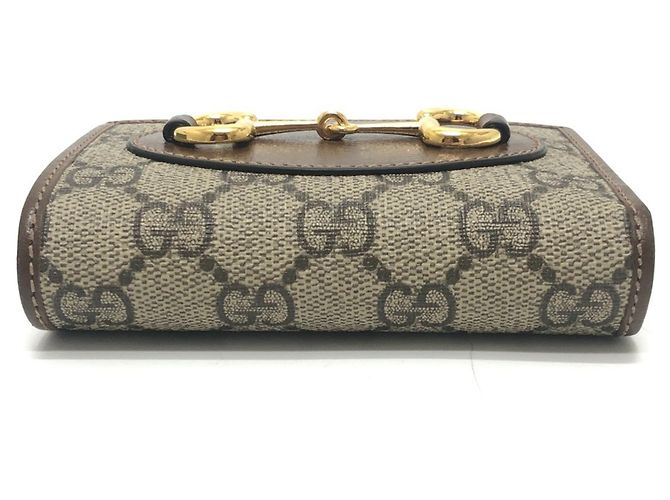 Billetera bi-fold Gucci GG Supreme marrón Castaño - vista 5