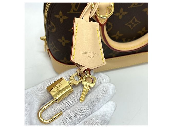 Borsa Alma BB Monogramma Louis Vuitton Marrone - vista 5