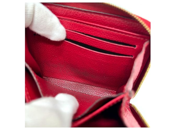 Monedero Zippy en Monogram Empreinte de Louis Vuitton Roja - vista 10