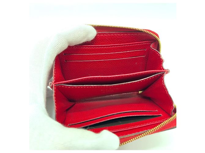 Monedero Zippy en Monogram Empreinte de Louis Vuitton Roja - vista 9