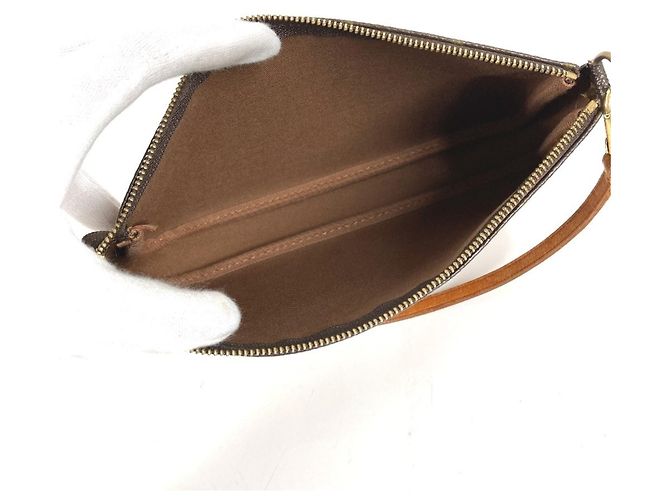 Pochette Accessoires Monogram Graffiti Louis Vuitton Castaño Naranja - vista 4