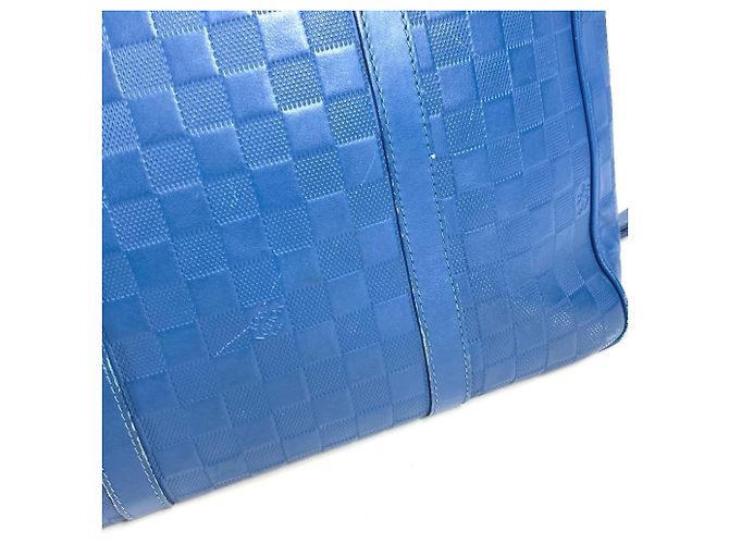 Borsa a tracolla Louis Vuitton Damier Infini Tadao PM Blu - vista 12