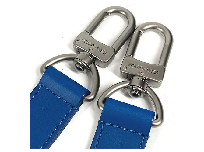 Borsa a tracolla Louis Vuitton Damier Infini Tadao PM Blu - vista 18