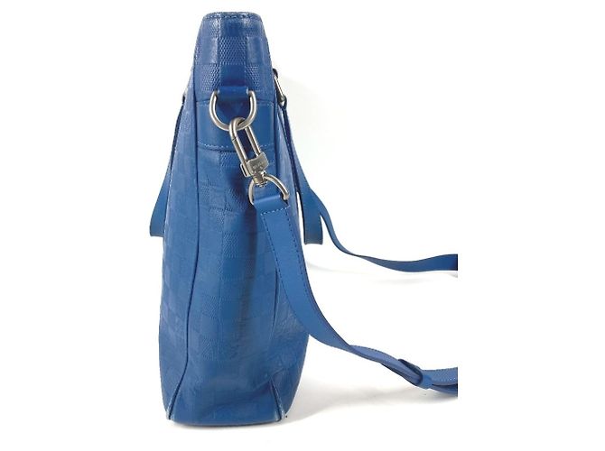 Borsa a tracolla Louis Vuitton Damier Infini Tadao PM Blu - vista 2