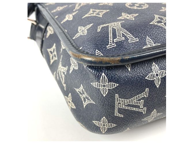 Borsa a Spalla Pochette Savane Monogramma Navy Louis Vuitton Blu navy - vista 7