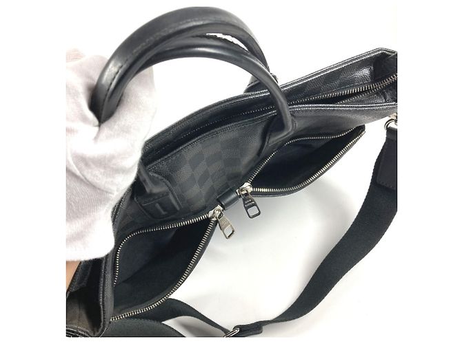 Brevettato Louis Vuitton Damier Graphite Nero - vista 11
