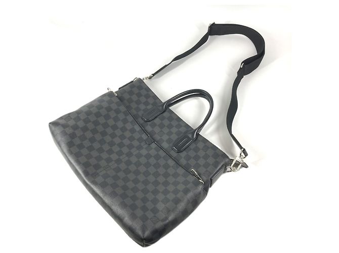 Brevettato Louis Vuitton Damier Graphite Nero - vista 15