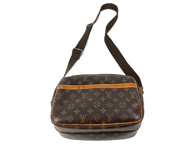 Borsa a tracolla Reporter PM Monogram Louis Vuitton Marrone - vista 15