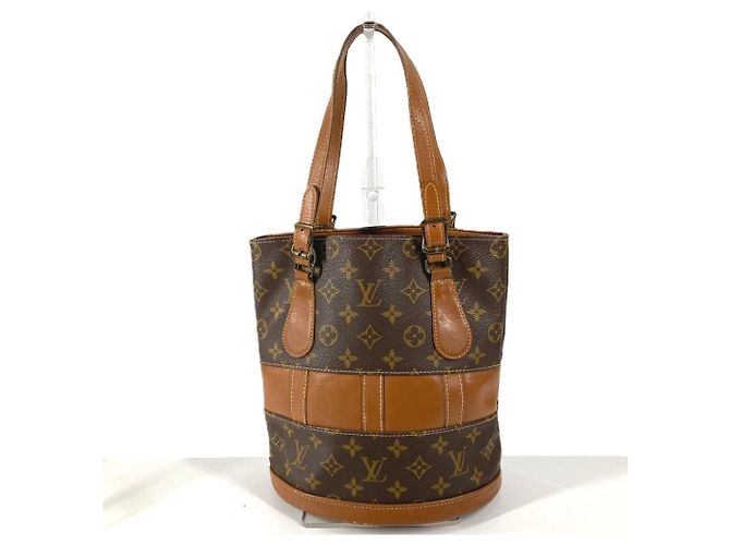 Borsa Tote Bucket PM Monogram Louis Vuitton Marrone - vista 3