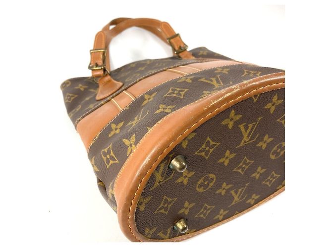 Borsa Tote Bucket PM Monogram Louis Vuitton Marrone - vista 7
