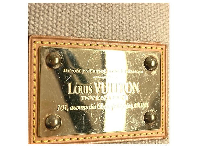 Borsa Tote Louis Vuitton Antigua Cabas PM Rosso Beige - vista 18